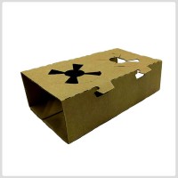 Portavasos de carton corrugado kraft 110 u