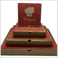Caja de pizza papel kraft número 12/50 u