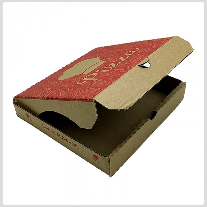 Caja de pizza papel kraft número 12/50 u