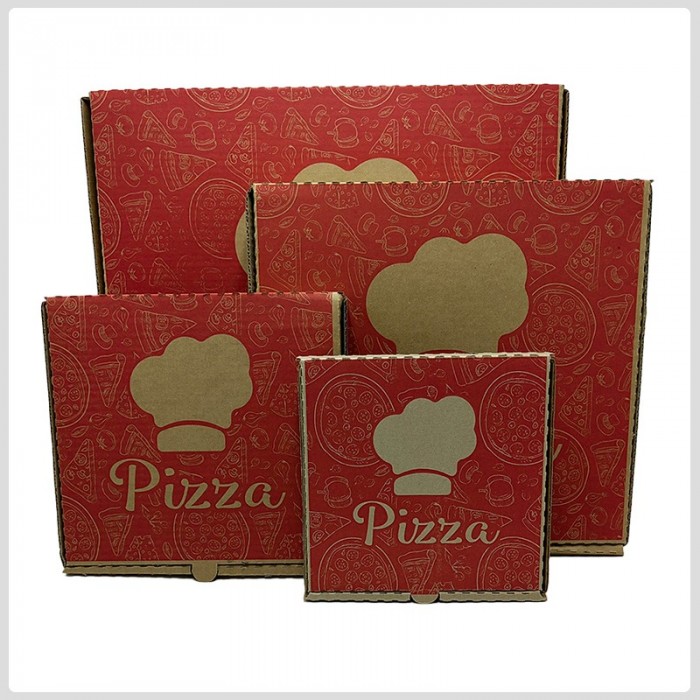 Caja de pizza papel kraft número 16/50 u
