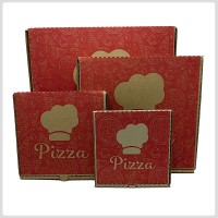 Caja de pizza papel kraft número 18/ 50 u