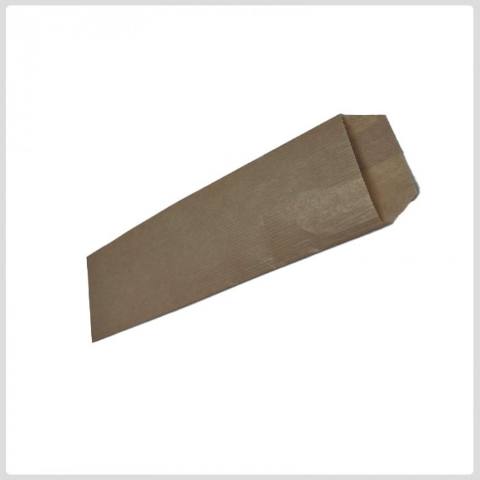Bolsa de papel kraft para cubiertos plano sin impreso (ancho 8.5)