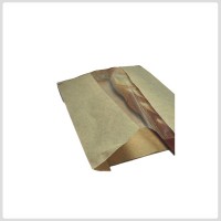 Bolsa de papel Kraft para panadería variada con ventana